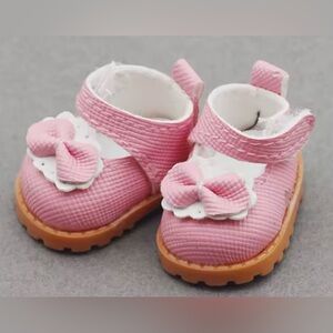 Pink Bow Labubu Shoes